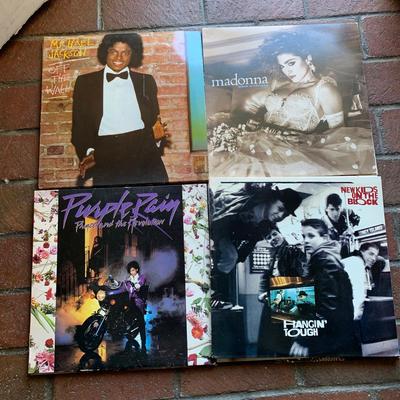 Lot 514: Vintage Albums: Prince, Michael Jackson, The New Kids on the Block, Madonna, Whitney Houston, Bob Marley