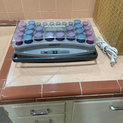 ELECTRIC HAIR CURLERS, MAKEUP BAG AND MORE