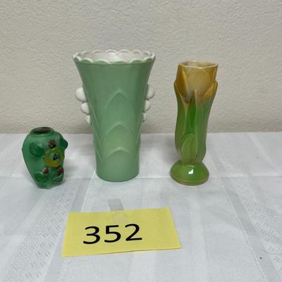 3 vintage vases