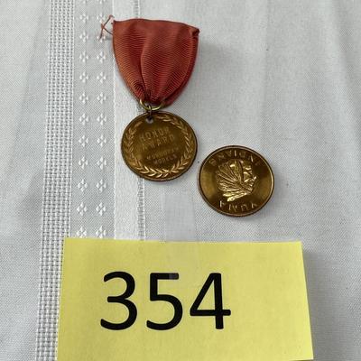 Yuma Indians coin & ribbon