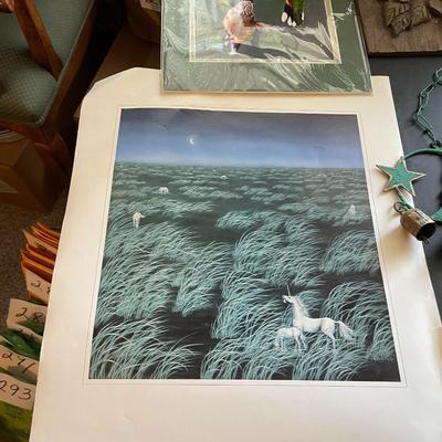 BAROMETER AND A COLLECTION OF WALL HANGINGS