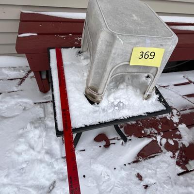 Patio table & step stools