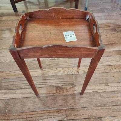 Vintage Small Solid Wood Side table 11x9x18