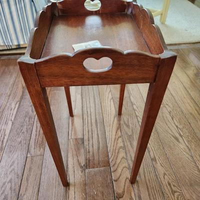Vintage Small Solid Wood Side table 11x9x18