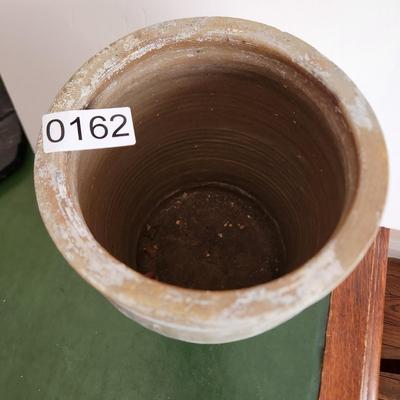Antique Salt Glazed Stoneware Crock 9.5"h 6"diameter