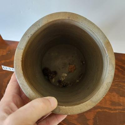 Antique Salt Glazed Stoneware Crock 9.5"h
