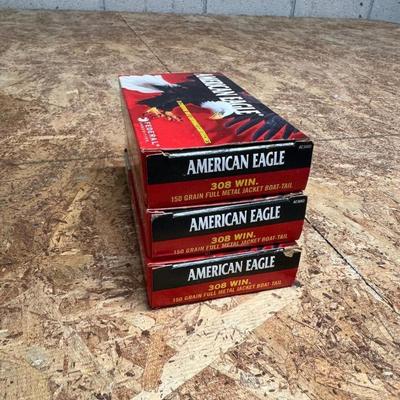 308 American Eagle rifle ammo lot