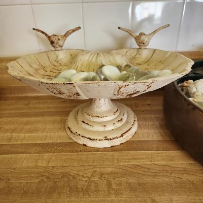 Metal Bird Feeder Bath and Copper Water Fountain needs Water pump