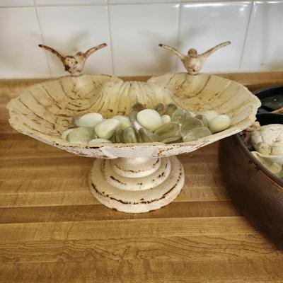 Metal Bird Feeder Bath and Copper Water Fountain needs Water pump