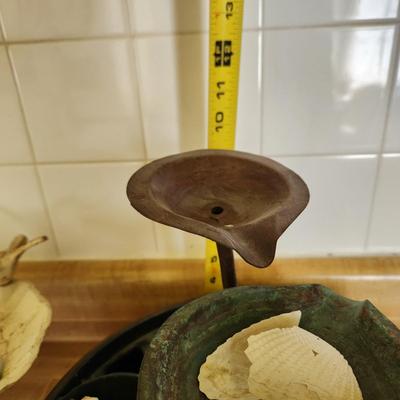 Metal Bird Feeder Bath and Copper Water Fountain needs Water pump