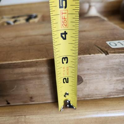 Vintage Small Butcher Block Cutting Board Wood Block 18x9x3