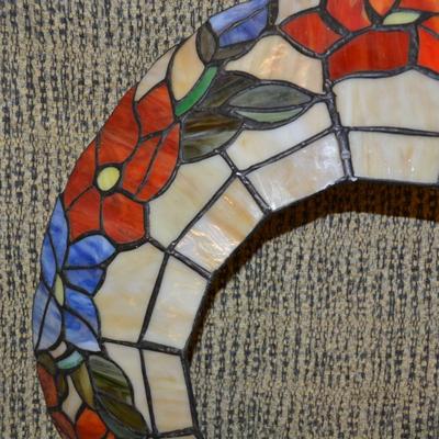 Beautiful Leaded Stained Glass Lamp Fixture