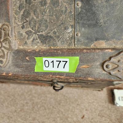 Antique Victorian Dome Hump back Steamer Trunk