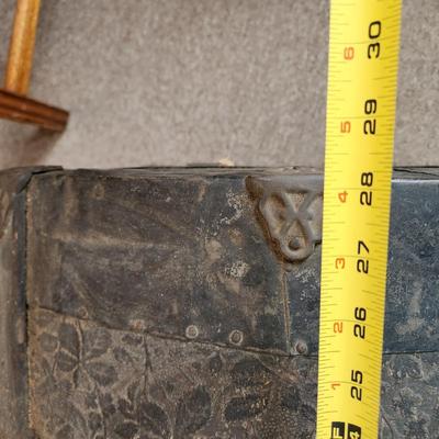 Antique Victorian Dome Hump back Steamer Trunk