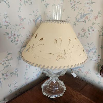 Oil Lamp Converted to Electric