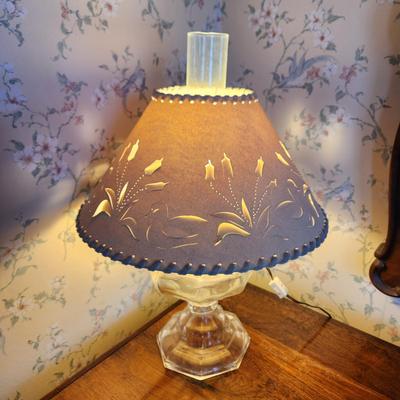 Oil Lamp Converted to Electric