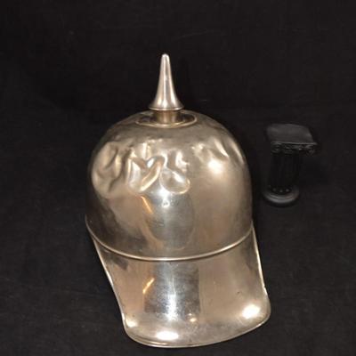 Battered Antique Masonic Spiked Helmet