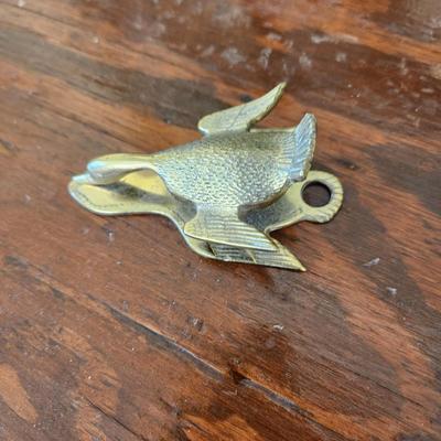 Duck Duck Waterfowl Lot Rossville Crock Brass Figurines Paperweights