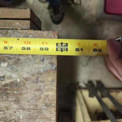 Vintage Large Workshop Wood Beach w 2 Bench Vises