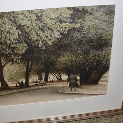 Very Nice Framed and Matted Harold Altman Lithograph