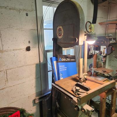 Vintage Delta Band Saw with Stand works