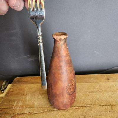Vintage Small Turned Vessel vase