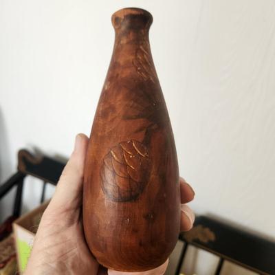Vintage Small Turned Vessel vase