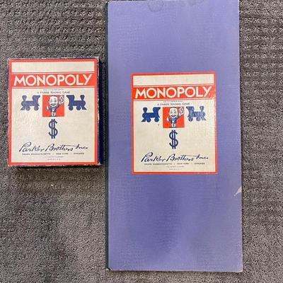 Monopoly board game 1937-39