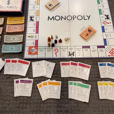 Monopoly board game 1937-39