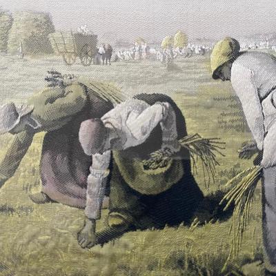 Vintage Print of Gleaners in the field