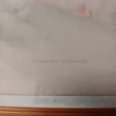 2 DOLL CHAIRS,HANDMADE BABY QUILT AND A PICTURE OF A HAPPY BABY