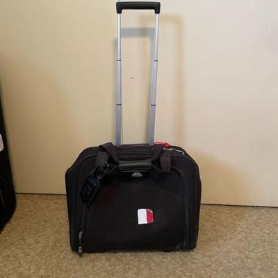 LUGGAGE, NEW TRAVEL KIT, NECK PILLOW AND TRAVEL ALARM CLOCK