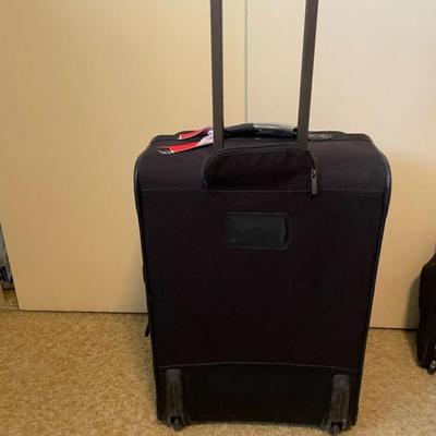 LUGGAGE, NEW TRAVEL KIT, NECK PILLOW AND TRAVEL ALARM CLOCK