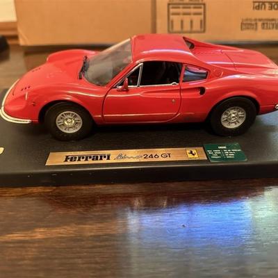 8 Ferrari Dino 246 GT Die Cast Car