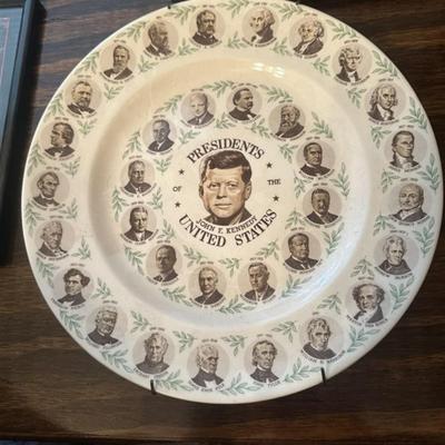 25 President Kennedy Plate