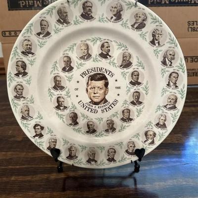 25 President Kennedy Plate