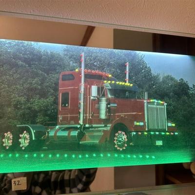 32 Lighted Semi Truck Picture