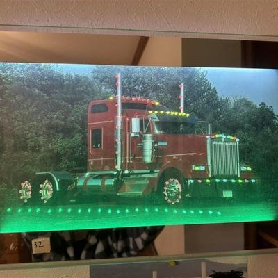 32 Lighted Semi Truck Picture