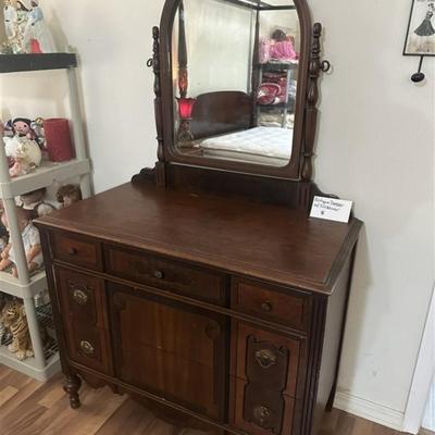 58 Antique Dresser with Tilt Mirror