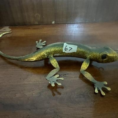 67 Metal Gecko Sculpture/Figurine