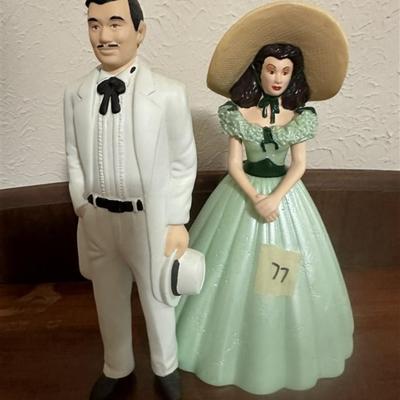 77 Gone With The Wind Scarlett & Rhett Figurines