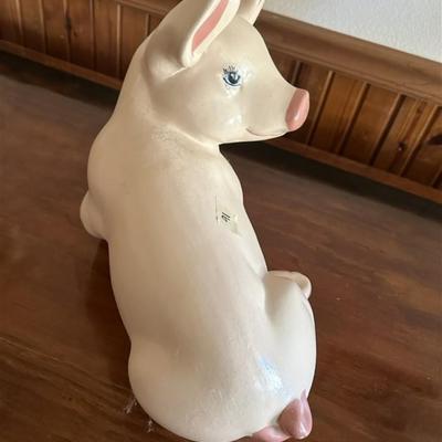 91 Large Ceramic Pig
