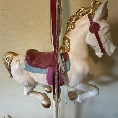 108 Paper Mache Merry-Go-Round Pony