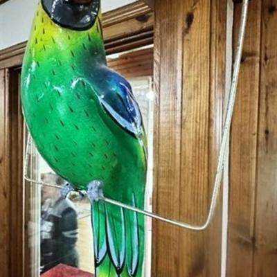 118 Paper Mache Parrot on Hanger