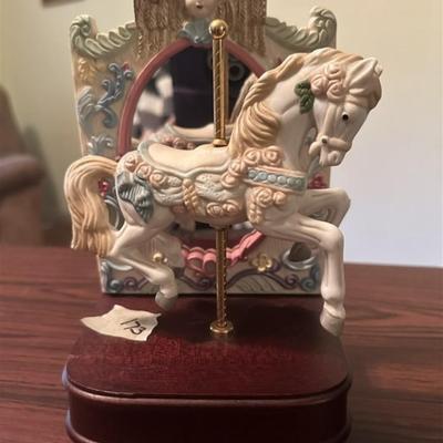 173 Wood and Mirror Carousel Horse
