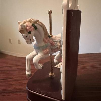 173 Wood and Mirror Carousel Horse