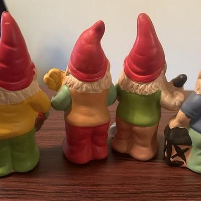 179 Lot of 4 Ceramic Gnomes