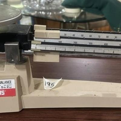 195 Vintage Triple Beam Balance Scale