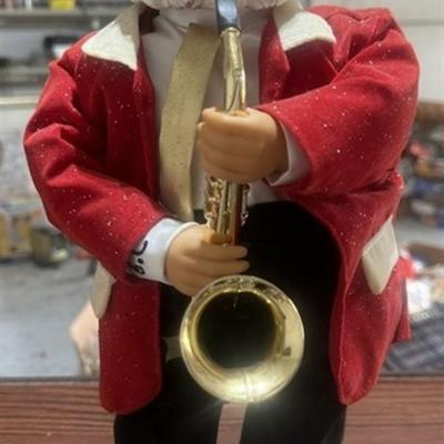 201 Musical Animated Jazz Santa