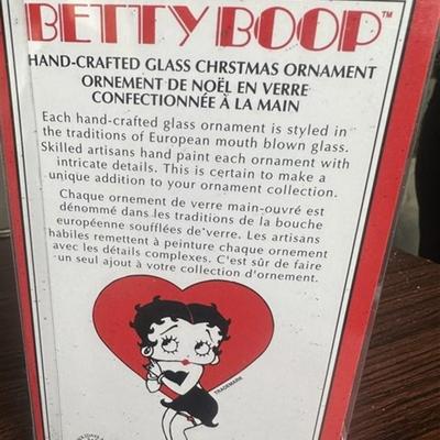 226 Kent Adler Betty Boop Blown Glass Ornament
